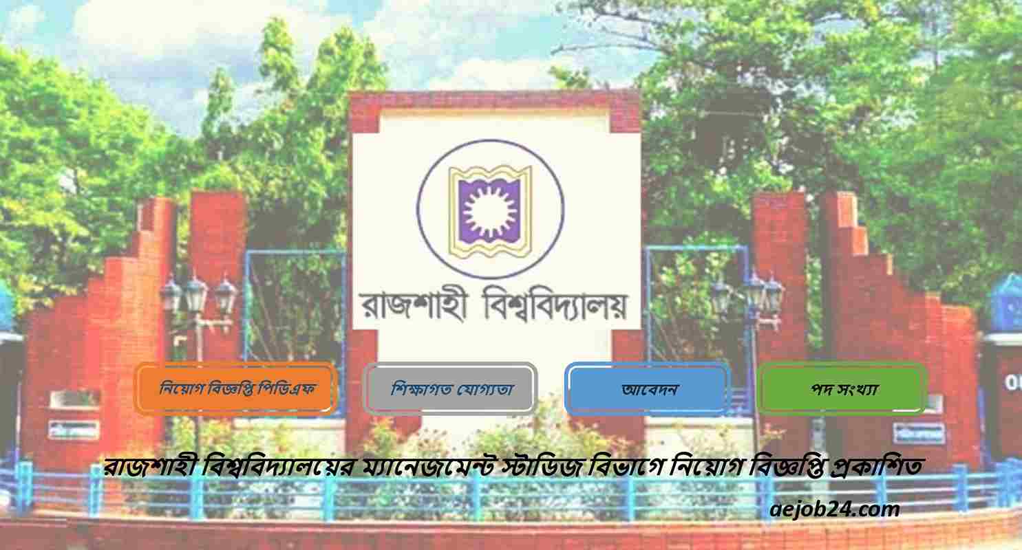 Rajshahi University Job Circular Management Studies Department